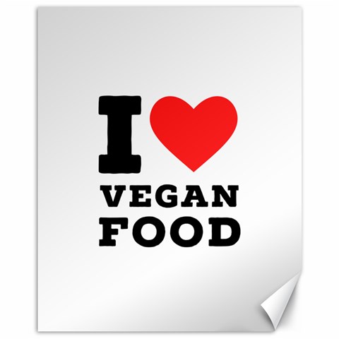 I love vegan food  Canvas 11  x 14  from UrbanLoad.com 10.95 x13.48  Canvas - 1