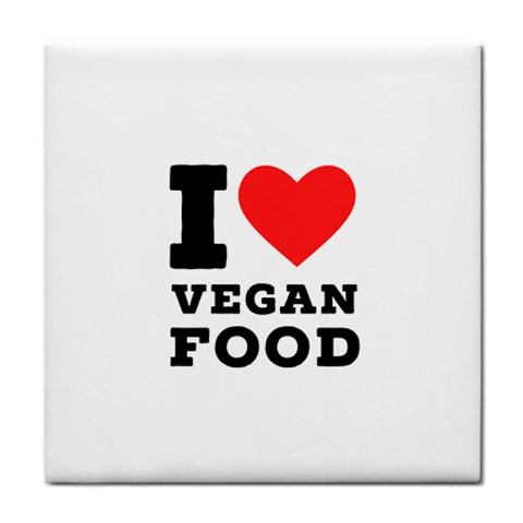 I love vegan food  Face Towel from UrbanLoad.com Front