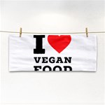 I love vegan food  Hand Towel