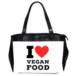 I love vegan food  Oversize Office Handbag (2 Sides)