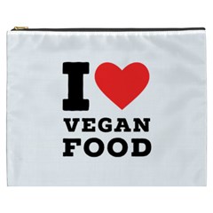 I love vegan food  Cosmetic Bag (XXXL) from UrbanLoad.com Front