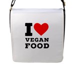 I love vegan food  Flap Closure Messenger Bag (L)