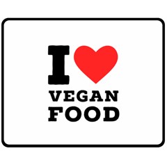I love vegan food  Two Sides Fleece Blanket (Medium) from UrbanLoad.com 58.8 x47.4  Blanket Front