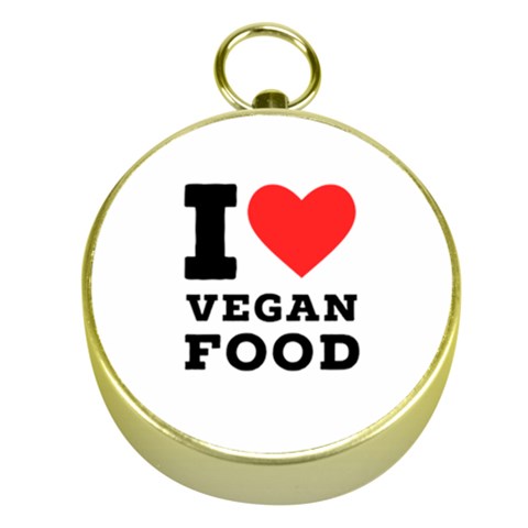 I love vegan food  Gold Compasses from UrbanLoad.com Front