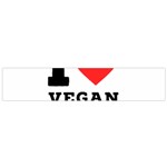 I love vegan food  Small Premium Plush Fleece Scarf
