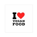 I love vegan food  Square Satin Scarf (30  x 30 )