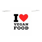 I love vegan food  Lightweight Drawstring Pouch (M)