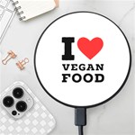 I love vegan food  Wireless Fast Charger(Black)