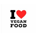 I love vegan food  Premium Plush Fleece Blanket (Small)