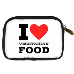 I love vegetarian food Digital Camera Leather Case from UrbanLoad.com Back