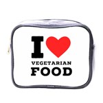 I love vegetarian food Mini Toiletries Bag (One Side)