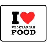 I love vegetarian food Fleece Blanket (Medium)