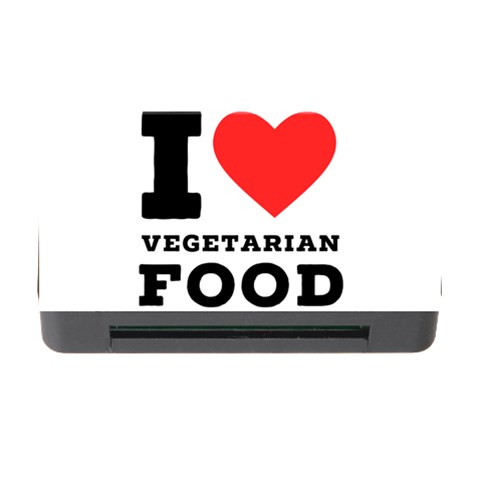 I love vegetarian food Memory Card Reader with CF from UrbanLoad.com Front