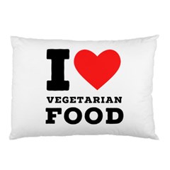 I love vegetarian food Pillow Case (Two Sides) from UrbanLoad.com Front