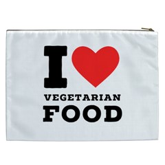 I love vegetarian food Cosmetic Bag (XXL) from UrbanLoad.com Back