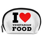 I love vegetarian food Accessory Pouch (Large)