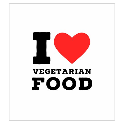 I love vegetarian food Drawstring Pouch (2XL) from UrbanLoad.com Front
