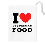 I love vegetarian food Drawstring Pouch (4XL)