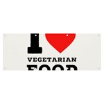 I love vegetarian food Banner and Sign 8  x 3 