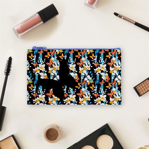 Japanese Butterfly Pouch Cosmetic Bag (Small) from UrbanLoad.com Front