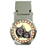 Yawning kitten Money Clip Watch