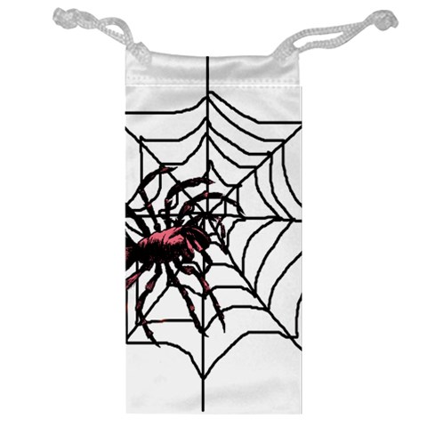 Spider in web Jewelry Bag from UrbanLoad.com Front