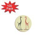 Cute giraffes 1  Mini Button (100 pack) 