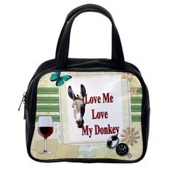 Love my donkey 2 Classic Handbag (Two Sides) from UrbanLoad.com Back