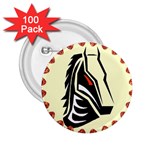 Horse head 2.25  Button (100 pack)