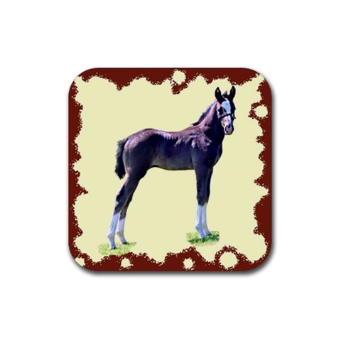 Foal Rubber Coaster (Square) from UrbanLoad.com Front