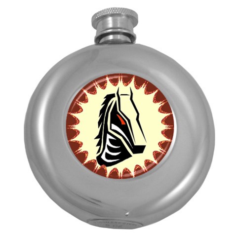 Horse head Hip Flask (5 oz) from UrbanLoad.com Front