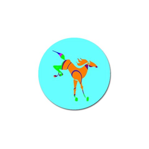 Bucking horse Golf Ball Marker (10 pack) from UrbanLoad.com Front