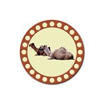 Sitting camels Rubber Coaster (Round)