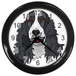 Spaniel Wall Clock (Black)