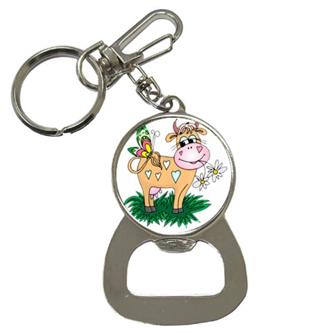Cute cow Bottle Opener Key Chain from UrbanLoad.com Front