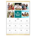 Personalized Family Calendar Canvas Yearly Calendar 16  x 22 