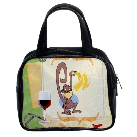 Banana monkey Classic Handbag (Two Sides) from UrbanLoad.com Front