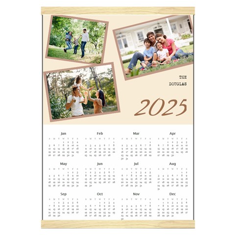 Personalized Family Calendar Canvas Yearly Calendar 16  x 22  from UrbanLoad.com Front - Jan 2025