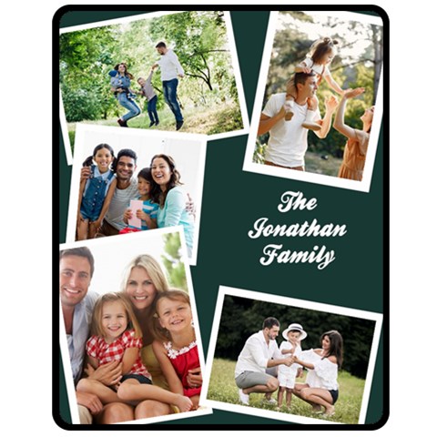 Family Name Medium Blanket Fleece Blanket (Medium) from UrbanLoad.com 60 x50  Blanket Front
