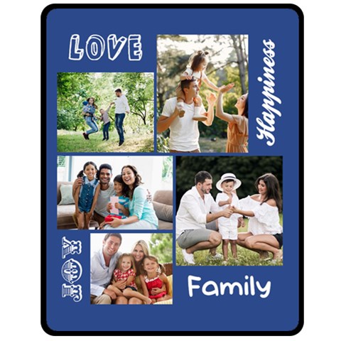 Personalized Family Medium Blanket Fleece Blanket (Medium) from UrbanLoad.com 60 x50  Blanket Front