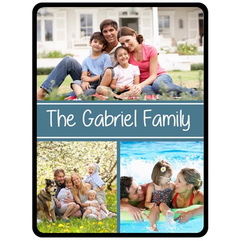 Personalized Family Large Blanket Fleece Blanket (Large) from UrbanLoad.com 80 x60  Blanket Front