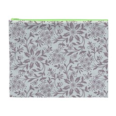 Retro Floral Texture, Beige Floral Retro Background, Vintage Texture Cosmetic Bag (XL) from UrbanLoad.com Front