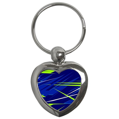 Abstract Lightings, Grunge Art, Geometric Backgrounds Key Chain (Heart) from UrbanLoad.com Front
