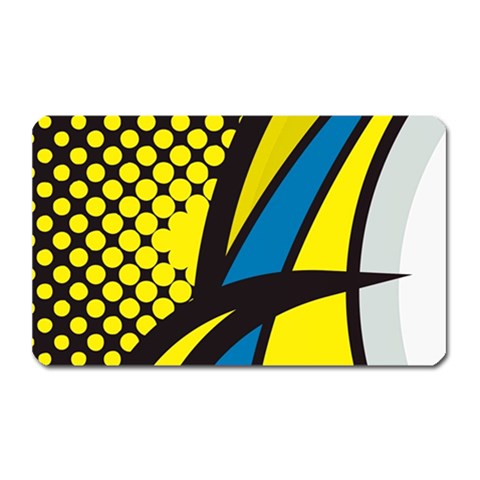 Colorful Abstract Background Art Magnet (Rectangular) from UrbanLoad.com Front