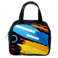 Colorful Paint Strokes Classic Handbag (Two Sides) from UrbanLoad.com Back