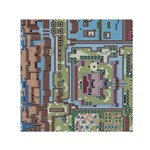 Arcade Game Retro Pattern Square Satin Scarf (30  x 30 )