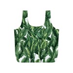 Green banana leaves Full Print Recycle Bag (S)