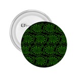 Green Floral Pattern Floral Greek Ornaments 2.25  Buttons