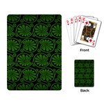 Green Floral Pattern Floral Greek Ornaments Playing Cards Single Design (Rectangle)
