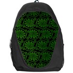 Green Floral Pattern Floral Greek Ornaments Backpack Bag